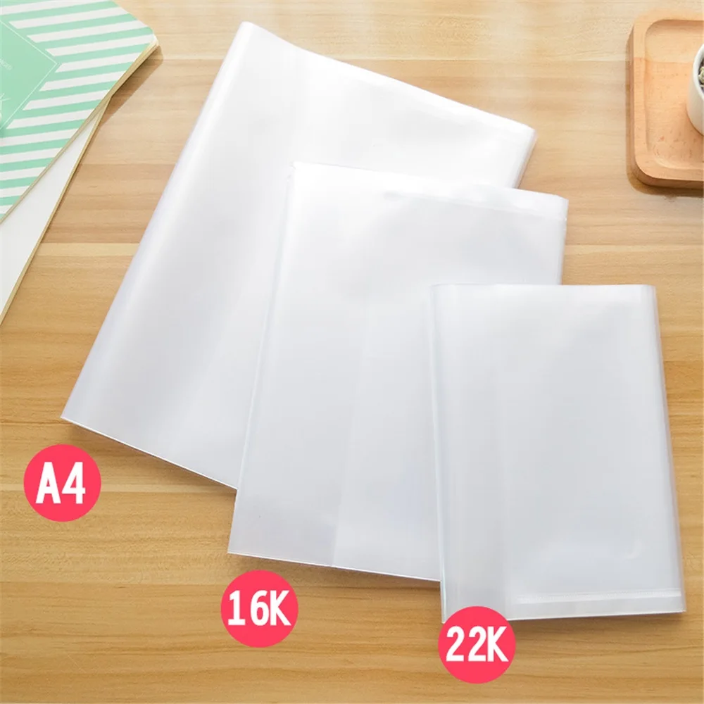 10-Pack Book Covers Clear Ultra-Thin -Anti-Scratch, Fits A4/Letter Sizes, for Textbooks/Notebooks - School Supplies/Home/Office - 2