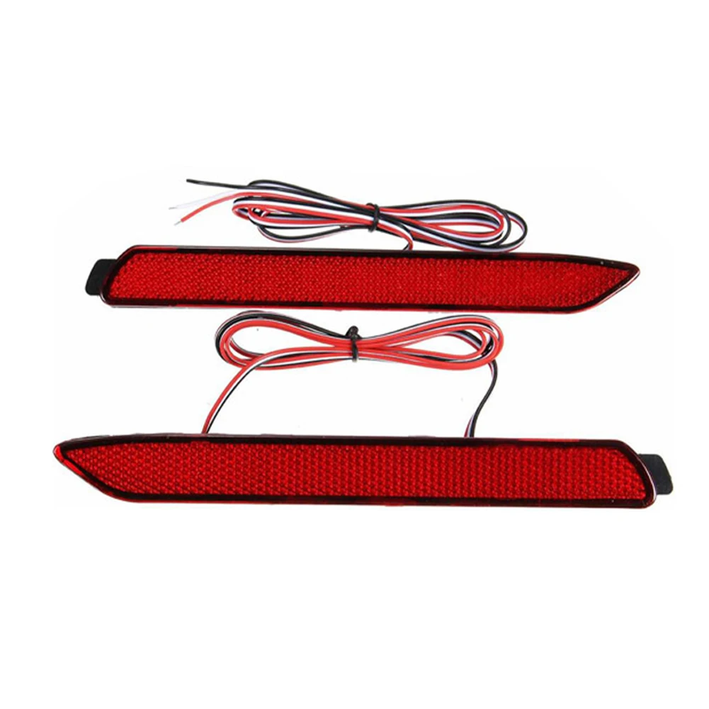 

2x For Toyota 2019 2020 Pair LED Rear Fog Bumper Brake Light Red Tail Lamp Kit Red For Lexus For Sienna Base LE XLE 2011-2020