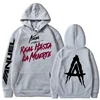 Spring and Autumn Hooded Anuel AA Real Hasta La Muerte Printed Sweatshirt Streetwear Rapper Loose Pullover Casual Hooded Top1 5