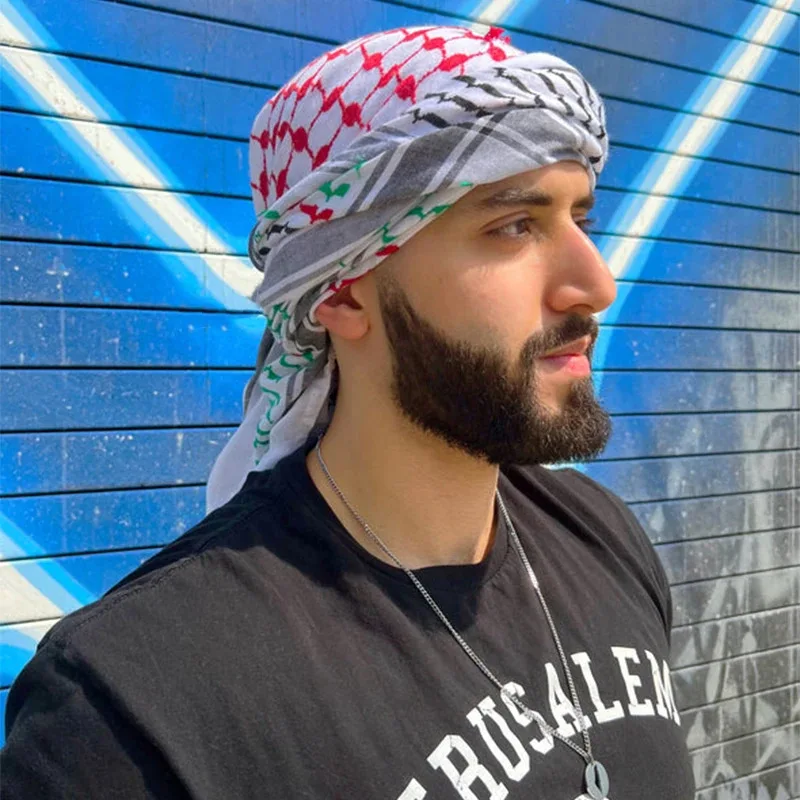 Outdoor Camping Shemagh Desert Scarf Shemagh Scarf Keffiyeh Arab Bag Tactical Equipment