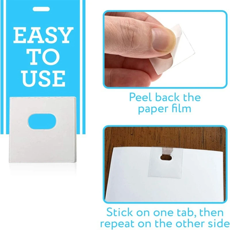 20 Pcs Vertical Curtain Repair Kit Clear Self Adhesive Repair Sticker