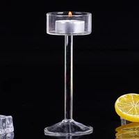 1Pc Glass Candle Holders Set Tealight Candle Holder Home Wedding Candle Stand Bar Party Decor 6