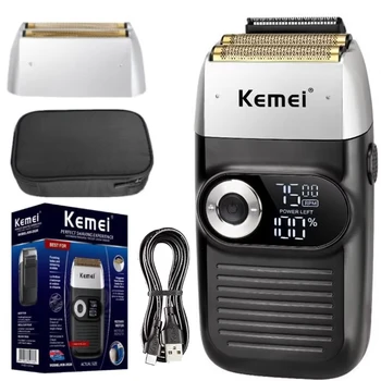 Kemei Original Electric Shaver ricaricabile potente rasoio galleggiante Balds Head Shaving Machine per uomo KM-2026 KM-2027 1