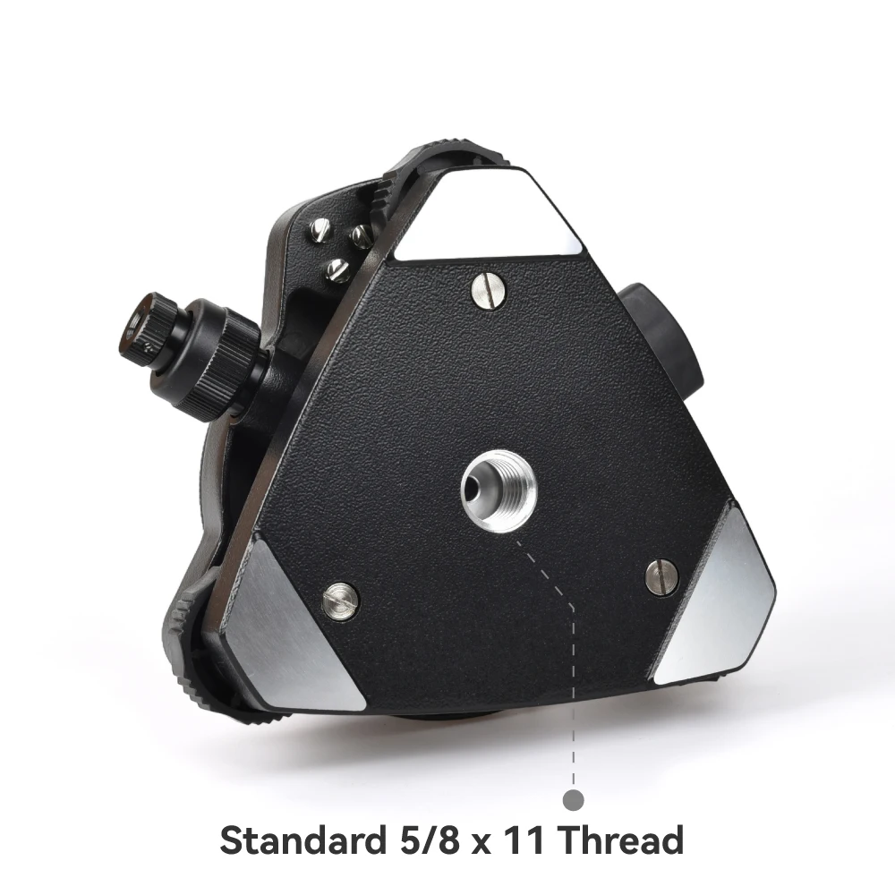 5/8"x11 Thread Three-Jaw Tribrach with Optical Plummet Rotating Adapter Prism GP