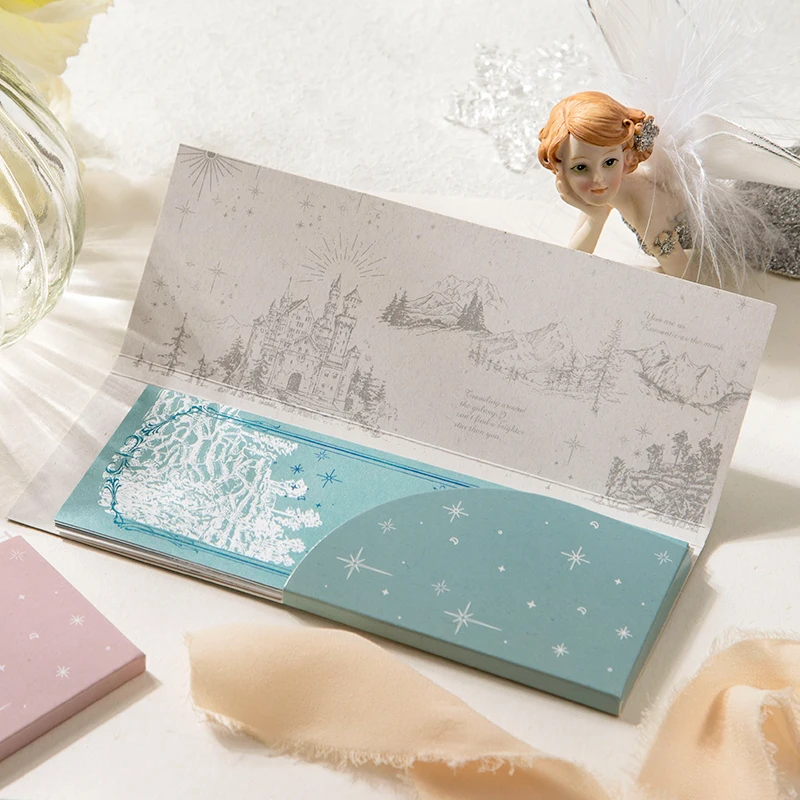 

10Pieces Butterfly Memo Bookmarks Cards Flowers Bloom Writing Collage Account Poster Pads literature Adhesive 182*62MM