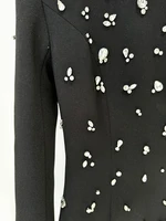 TOP QUALITY Newest 2026 Designer Fashion Women's Rhinestone Diamonds Beaded Long Maxi Dress - Image 6