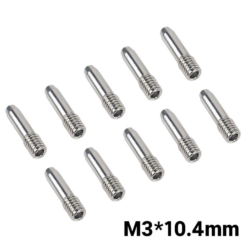 INJORA 10Pcs 스테인레스 스틸 M3 M4 1/10 RC 자동차 크롤러 용 헤드리스 육각 드라이브 샤프트 나사 핀