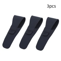 Portable Silicone Razor Case for Men's Manual Razor Handle - Black, High Quality (Black 3pcs)