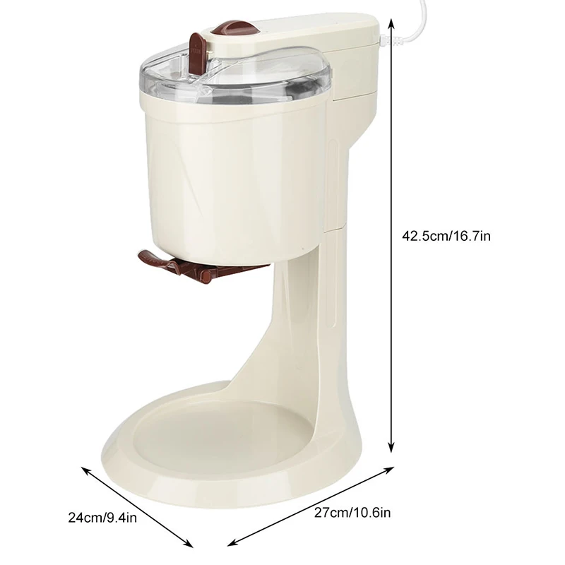 1L Electric Ice Cream Machine Mini Automatic Yogurt Maker Household Milkshake Machine DIY Kitchen 4