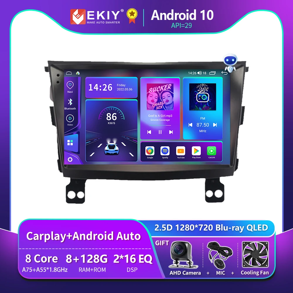 

EKIY T900 QLED Android For SsangYong Tivolan Tivoli 2014 - 2017 CarPlay Radio Stereo Multimedia Video Player GPS Navi 2 Din DVD