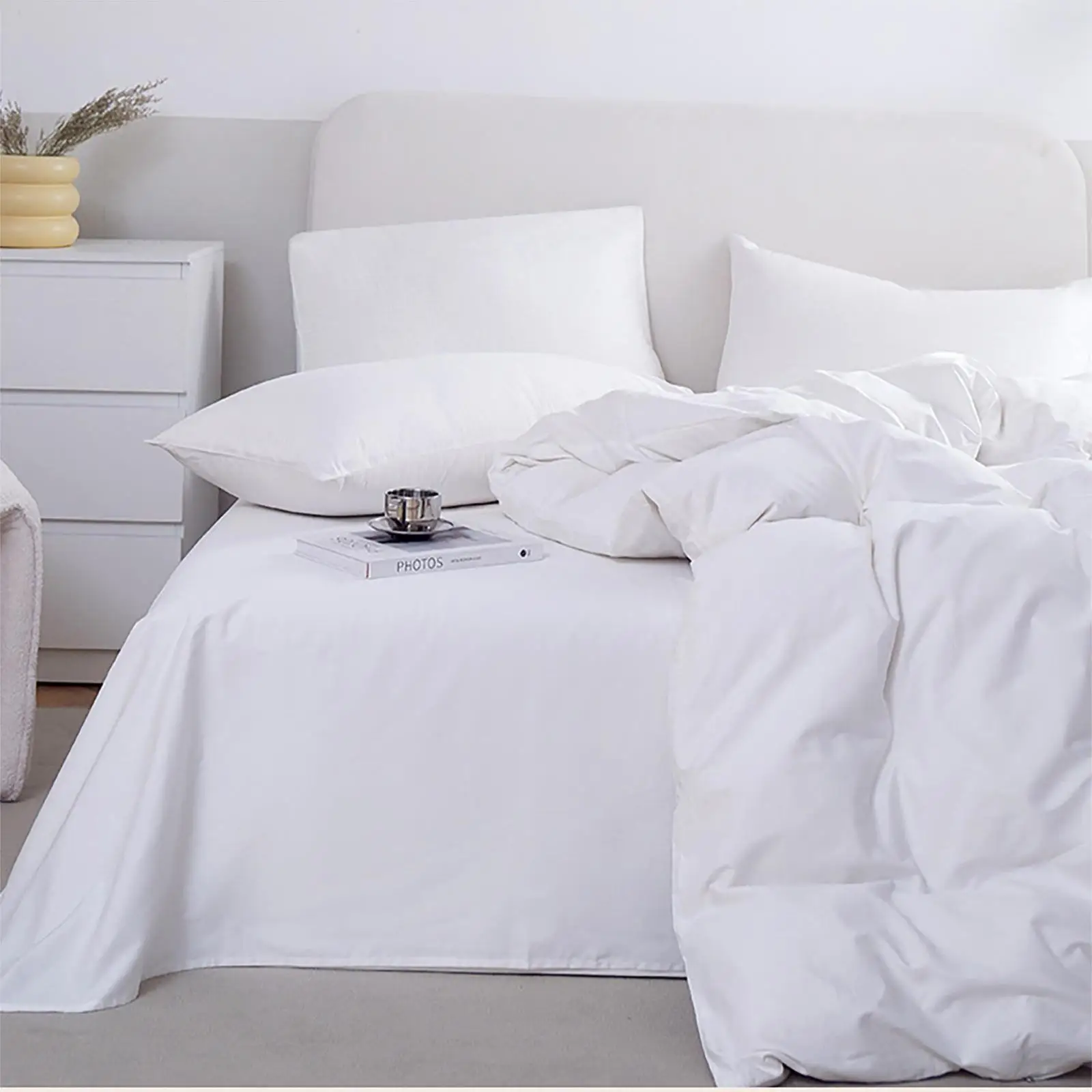 Duvet cover set 2/3Pcs 100% Cotton Duvet Cover Set 500Tc Real Cotton Fabric Double Twin King Queen Quilt Cover Bedding Set