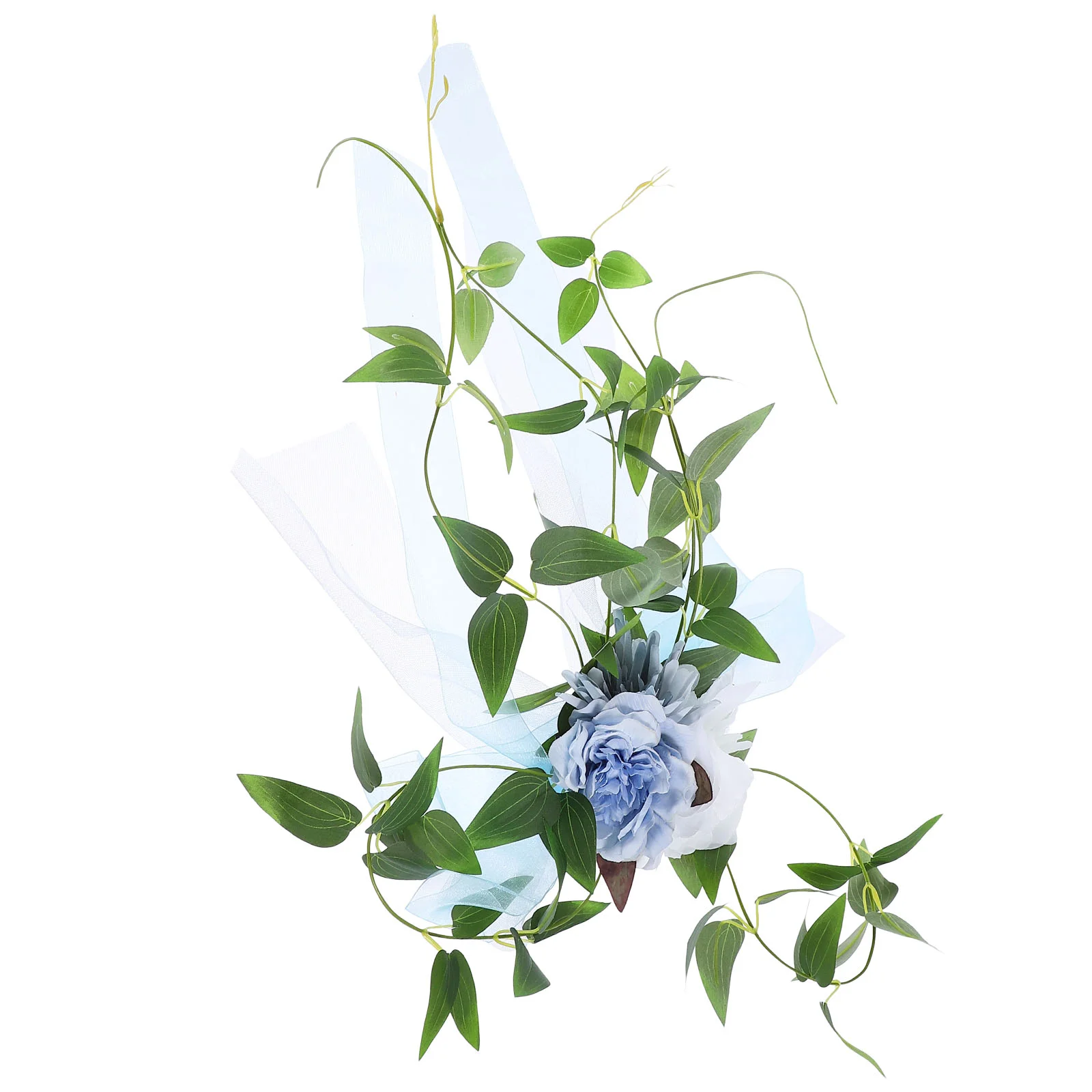 

Chair Back Flowers Decor Wedding Accessory Cover Decorations Simulated Supply Fabric Outdoor