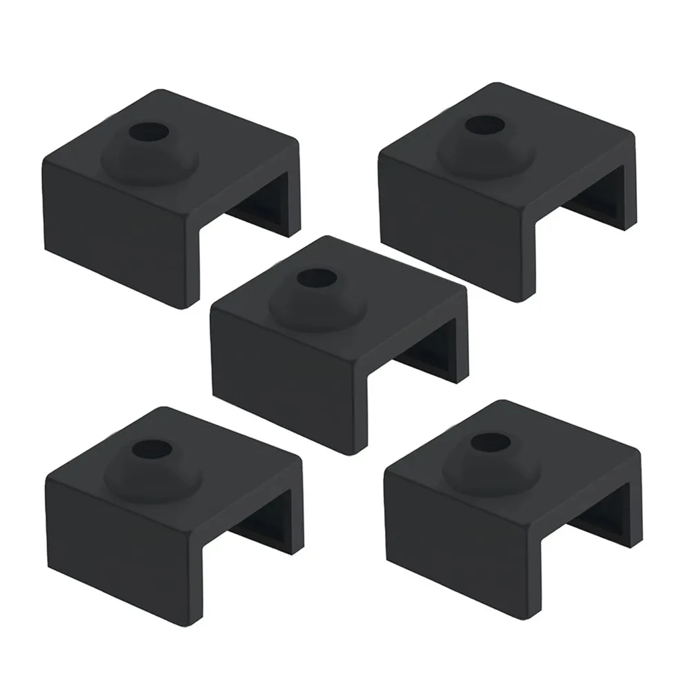 5Pcs 3D Printer MK7 MK8 MK9 Silicone Sock Heater Block Cover for Creality Ender 3/3 Pro/3 V2 Ender 5/5 Plus/5 Pro CR10 Series 3d printer heatsink