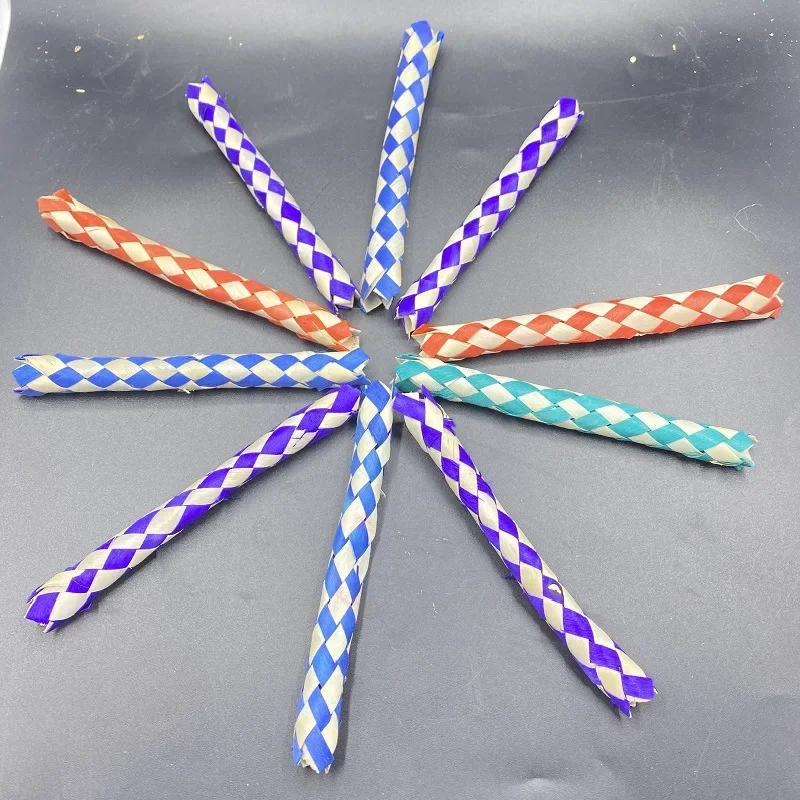 5Pcs Finger Traps Birds Parrots Chew Chinese Bamboo Traps DIY for Kids Parties s bird accessories parrot toy,bird toy,bird cage accessories