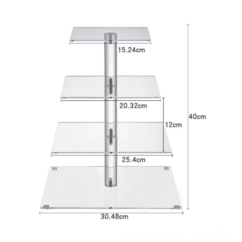3/4/5 Tier Acrylic Wedding Cake Stand Crystal Cup Cake Display Shelf Cupcake Holder Plate Birthday Party Decoration Stands Molds cake stand dessert stand