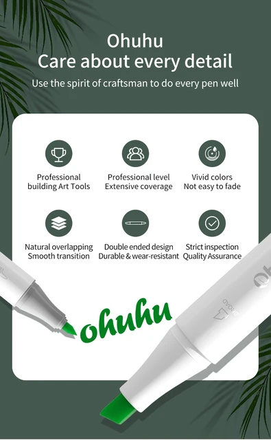 Ohuhu Marker Pads Art Sketchbooks, Heavyweight Paper Has A Smooth, Flat  Surface That Prevents Bleeding, Smudging And Feathering - Notebook -  AliExpress