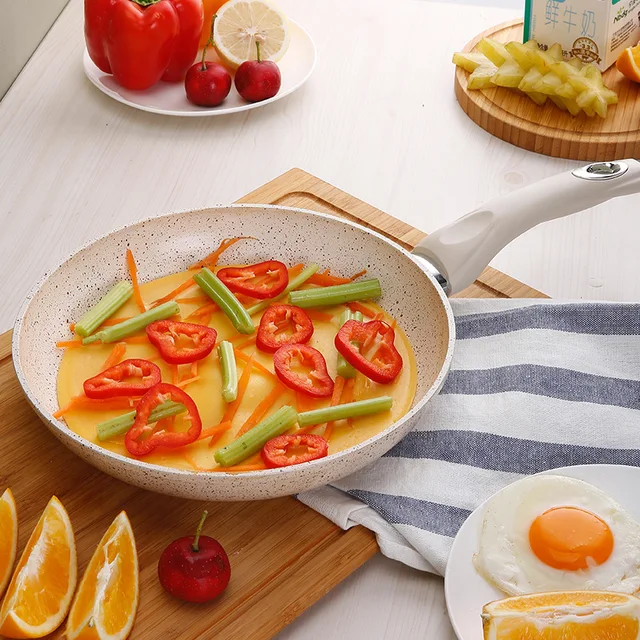 Chinese Maifanshi Pan Nonstick 20cm 24cm 28cm Egg Fry Pan 2
