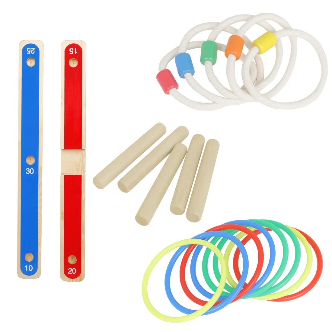 Orff Outdoor Game Toy Hoop Ring Toss Quoits Cross Garden For Children Gift Plastic Ring Throwing Ferrule Funny Kids Sport Toys