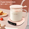 Smart Coffee Cup Warmer Electric Mug Heater for Milk Tea Food Portable Heating Coaster 3 Gear Settings Auto-off Cup Warming Pad 2