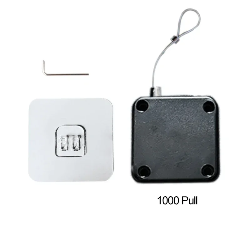 No Punching Automatic Door Closer Pull Cord Adjustable Surface Stop Bracket Type