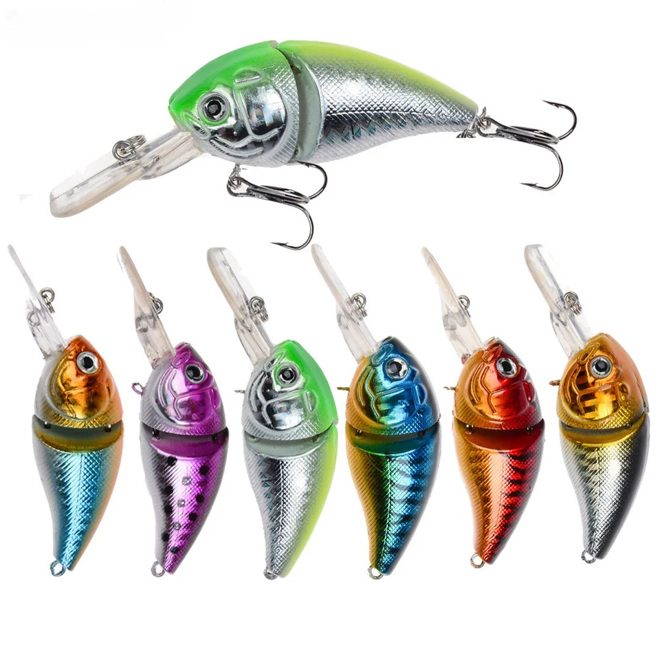 Leurre De Pêche Crankbait Wiggle Warts - Doré - Pour Traîne Freshwater - Occasion