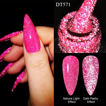 MEET ACROSS 7ml Fluorescent Reflective Gel Nail Polish
