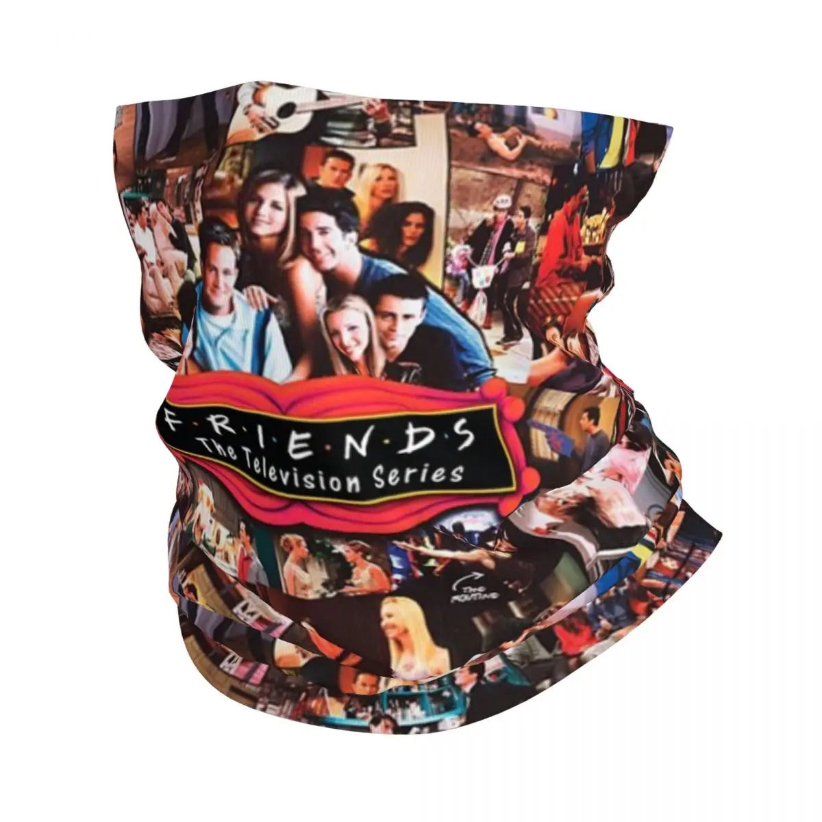 Retro Vintage Friends Collage Winter Headband Neck Warmer Men Escursionismo Camping Tube Sciarpa Classic Tv Show Face Bandana Ghetta