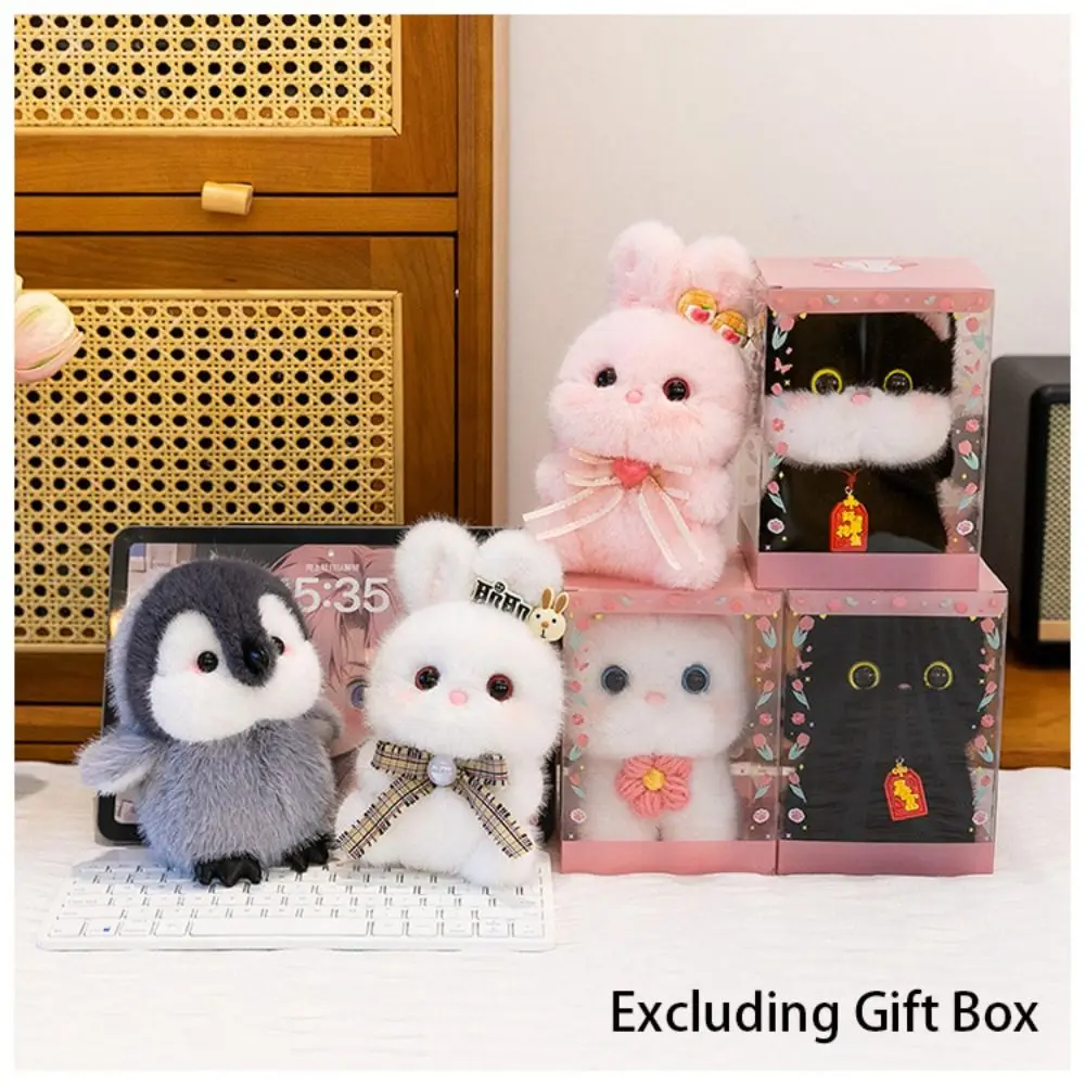 귀여운 15cm 동반자 아로마테라피 동물 고양이 키체인 크리스마스 선물