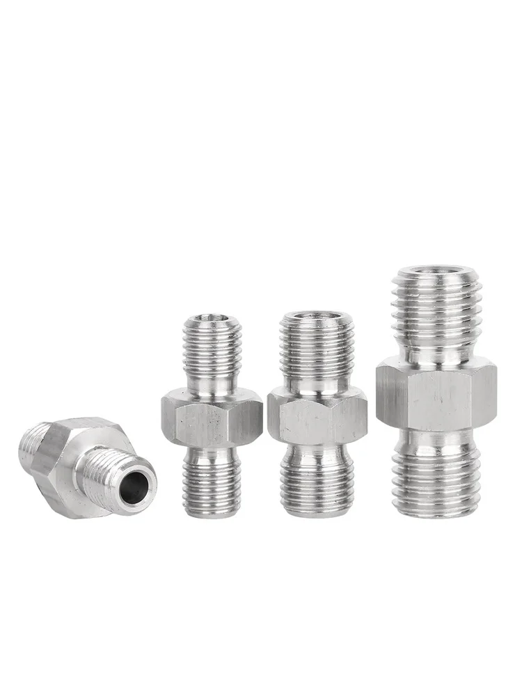 M8M22 1/8'' 1/4'' 3/8'' 1/2'' 3/4'' 1''2'' 304 스테인리스 스틸 수나사 육각 니플 고압 파이프 피팅 이퀄/리듀서