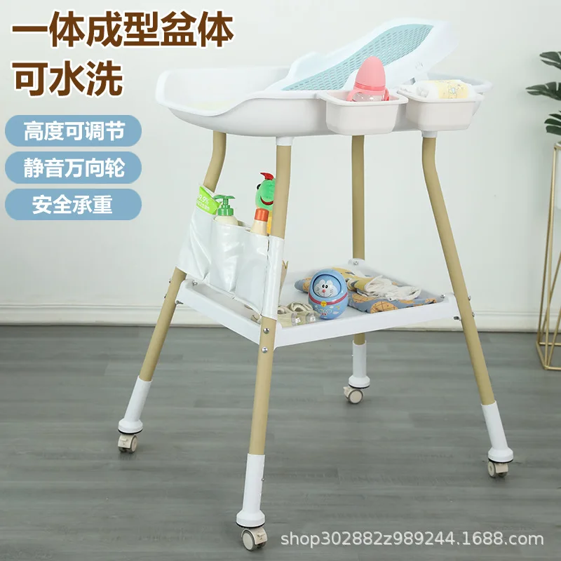 기저귀 테이블 New Baby Baby Caring Table Diaper Changing Table Confinement Center Supplies Height Adjustable Two-in-One Crib