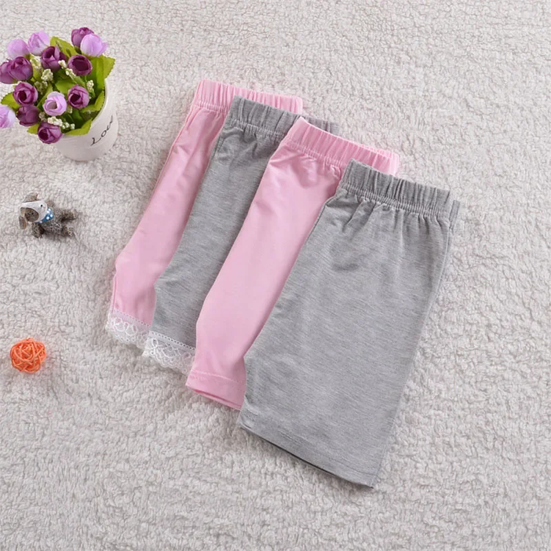Summer Girls Safety Pants Lace Shorts for Kids Children Underpants Cotton Baby Trousers Toddler Leggings 2-10 Year