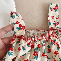 Ensemble de tenues d'été pour filles, vêtements décontractés pour enfants, jupe à bretelles fragmentées + short, vêtements pour bébés filles 3