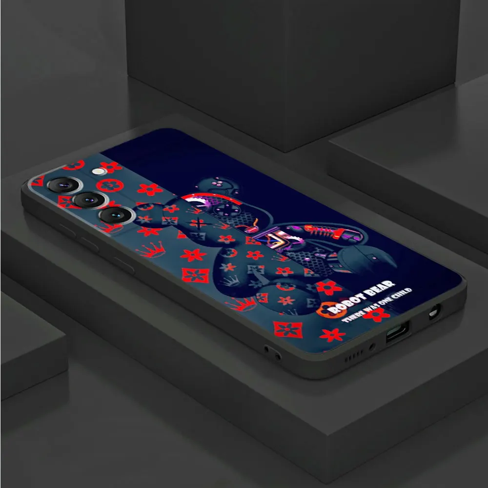 Custodia Per Samsung Galaxy S22 Plus S21 S10 S9 S20 Fe S10E S8 S7 S23 Ultra 5G Cover Funda Fashion Luxury Ultra Cool Bear Silicone