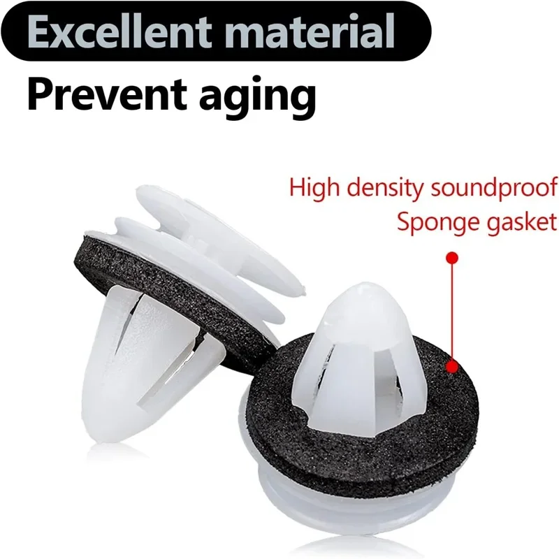 Car Door Panel Clips 20-100PCS - Bumper Dashboard Fender Retainer Rivet Fasteners for Auto Interior Repair & Replacement