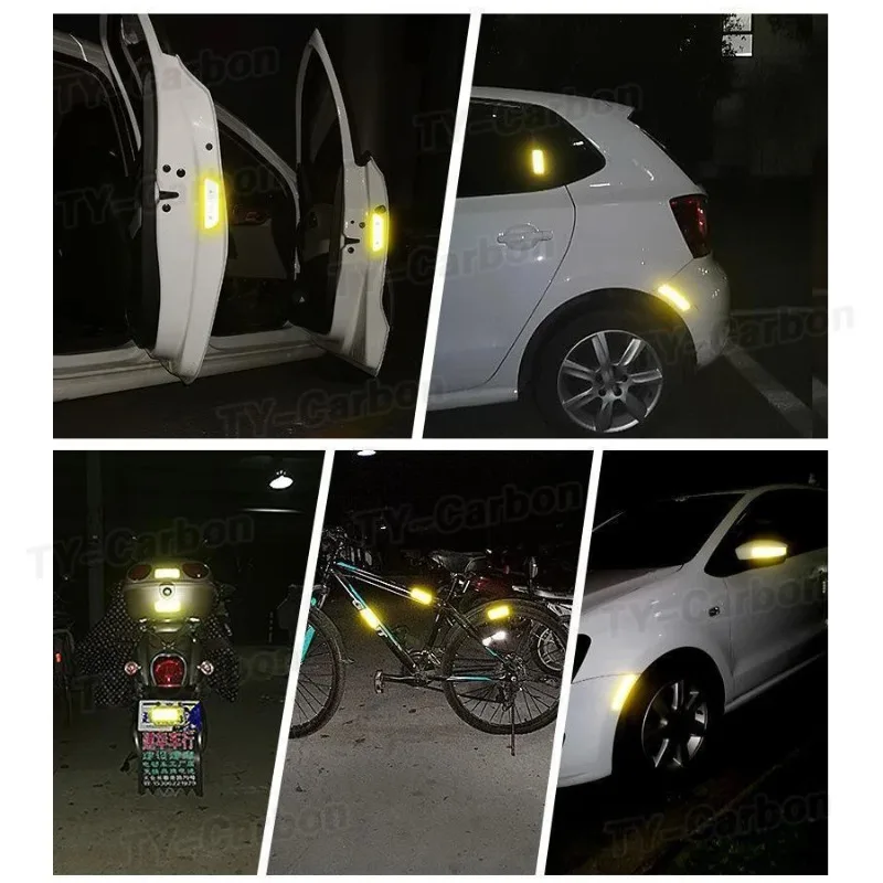 Diamond Grade Reflective Car Stickers - Night Safety Warning Decals for Pet Accident Prevention, Glow-in-the-Dark Anti