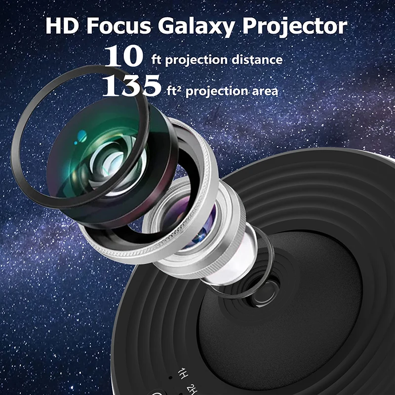 Night Light Galaxy Projector Starry Sky Projector 360° Rotate Planetarium Lamp For Kids Bedroom Valentines Day Gift Wedding Deco 5