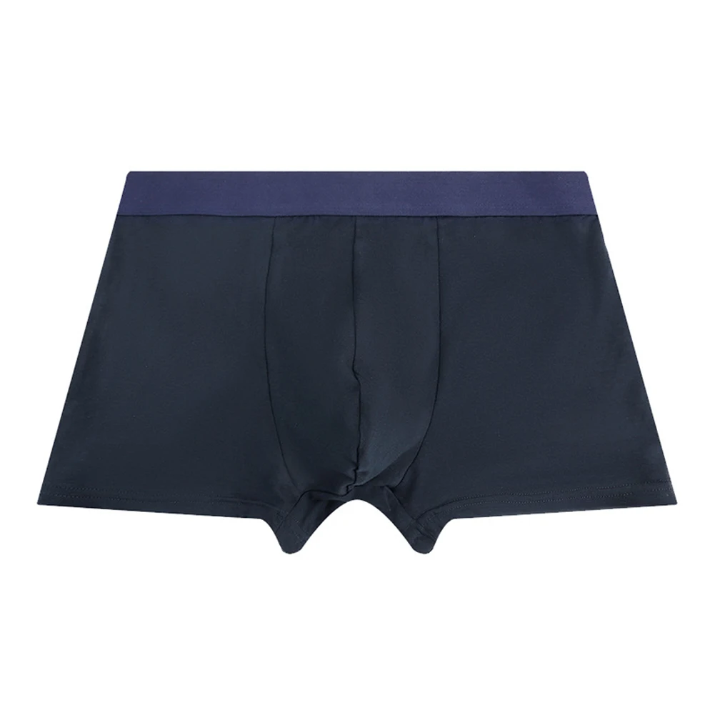 Men's Cotton Boxer Soft Solid Briefs Sexy U Convex Long Pouch Shorts Underwear Causal Homewear Panties Summer Swim Underpants