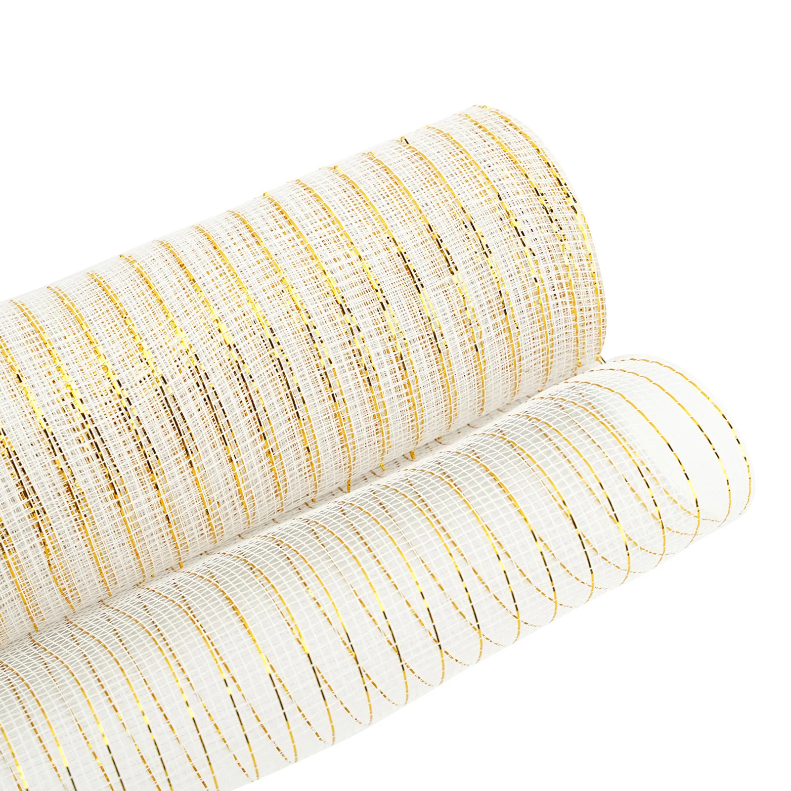 10 Yards/Roll Ribbon Bows Deco Mesh Gold Wire Mesh Ribbons Xmas Gift Wrapping Net DIY Wreath Craft Christmas Gift Packing Ribbon