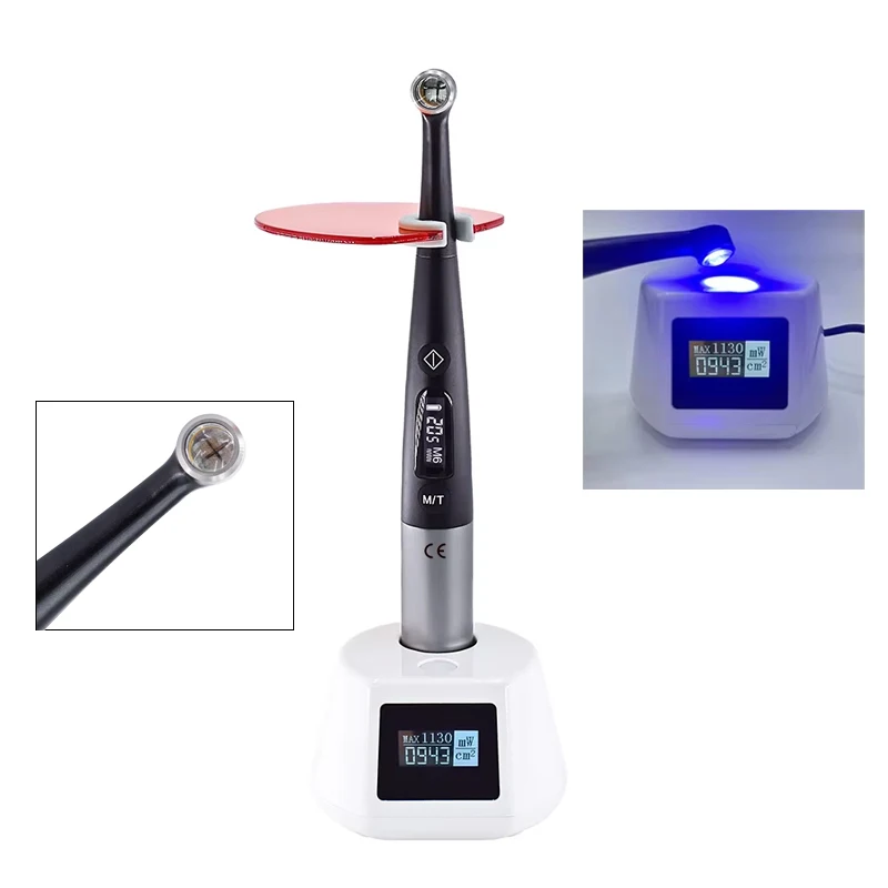 DEASIN Dental-Härtungslicht 3000 mW/cm2 1 Sek. LED-Blaulicht-Härtungslampe, kabellos, 7 Modi, 10 W, Hochleistungs-Zahnmedizin-Ausrüstungswerkzeug