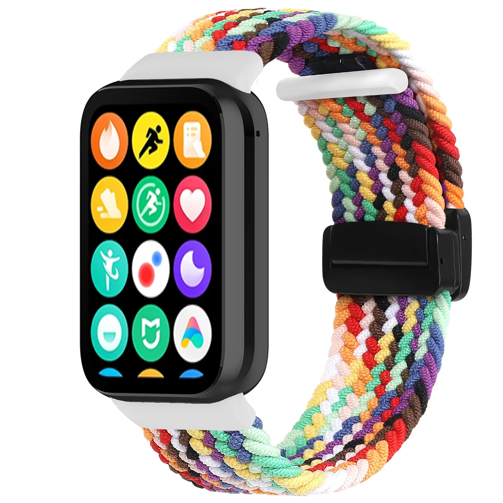 Woven Magnetic Buckle Fashion Watchband Bracelet Strap
