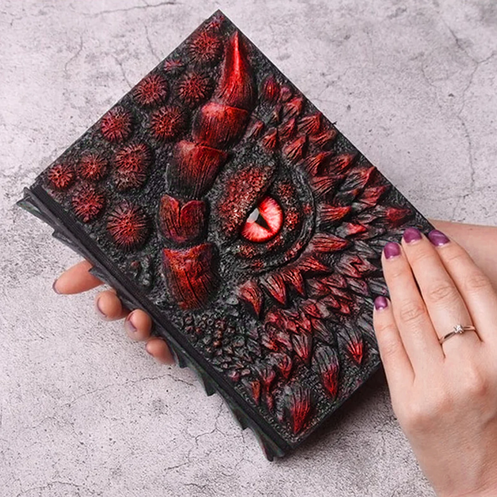 

Уникальный 3D чехол-книжка с изображением дракона, полимерная ручная записная книжка, рельефный 3d-дракон, дневник, книжка размера A5, высокое качество
