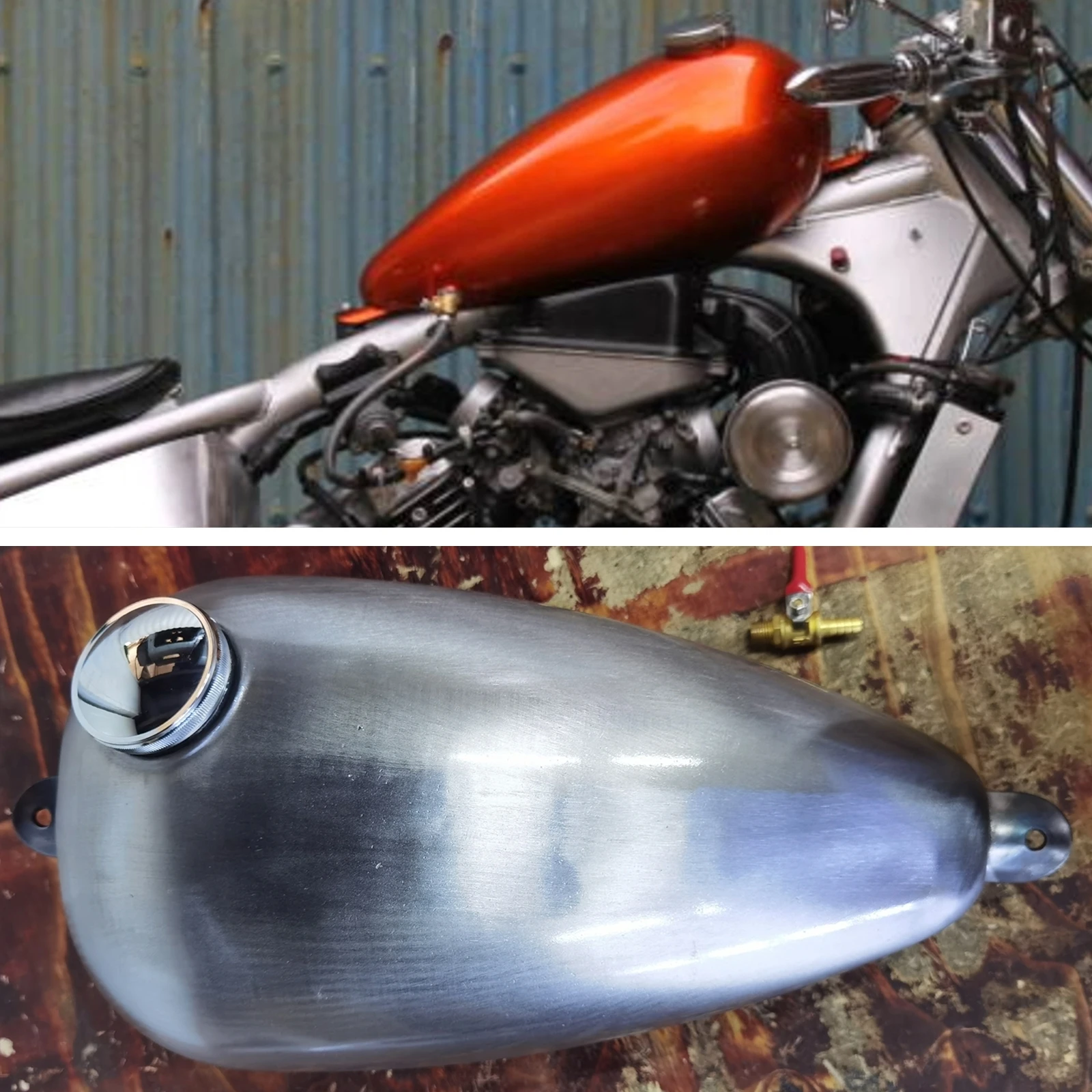 

Бензиновый бензиновый топливный бак 8 л для HONDA V-TWIN MAGNA VT250C с крышкой модифицированный мотоциклетный масляный бак