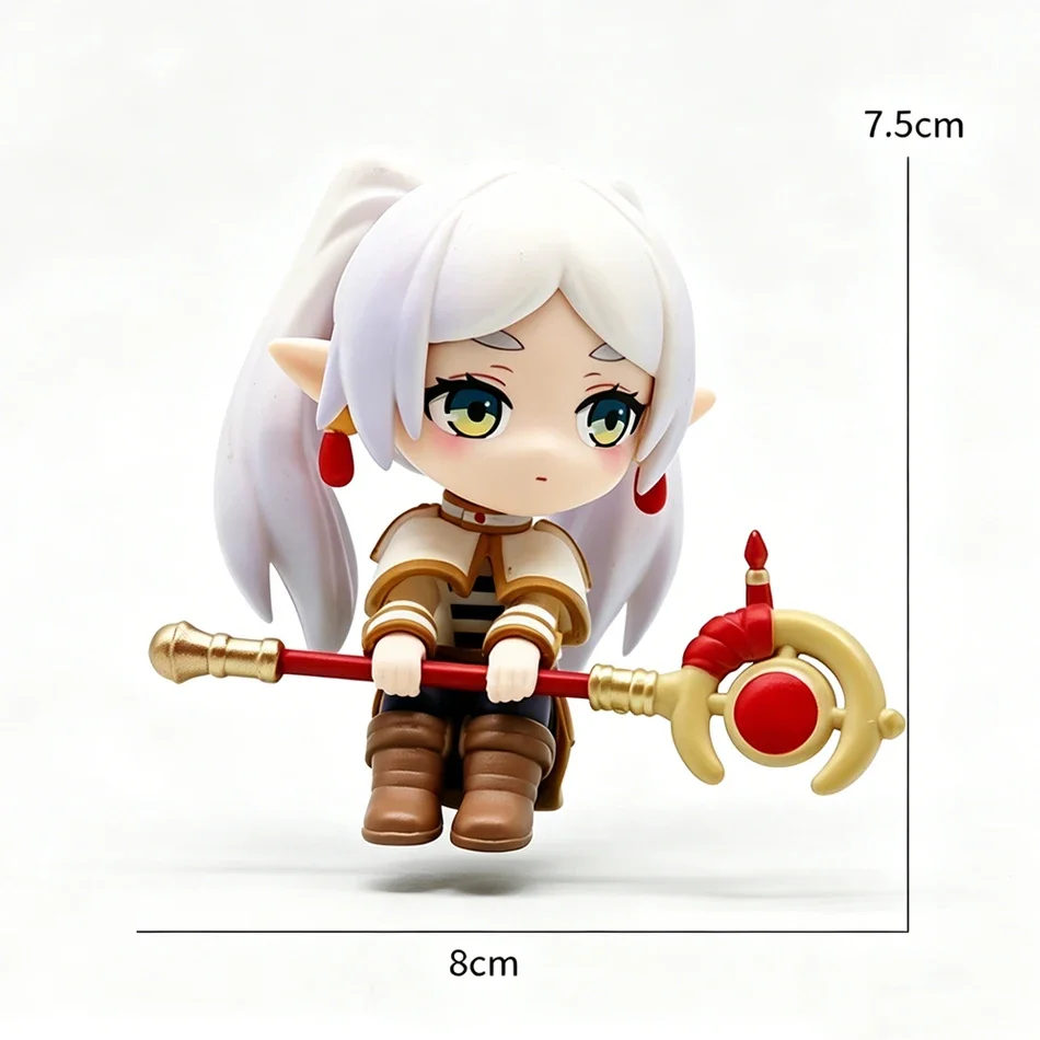 Anime Frieren Action Figure PVC Doll - Standing & Sitting Postures | Desktop Accessories & Gifts