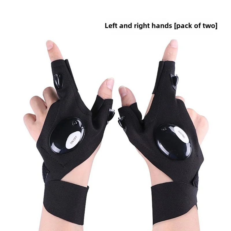 LED Flashlight Gloves Gifts for Men Father Boyfriend Husband Unique Cool Gadget Tools for Camping Repairing Hands-Free Lights 3
