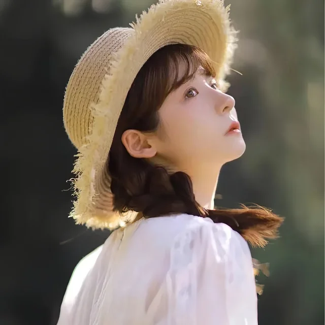 Japanese Cute Raffia Woven Sun Hat Women's Summer Large Jazz Straw Hat Wide Brim Floppy Beach HatsHand-woven Fashion Panama Hat 1