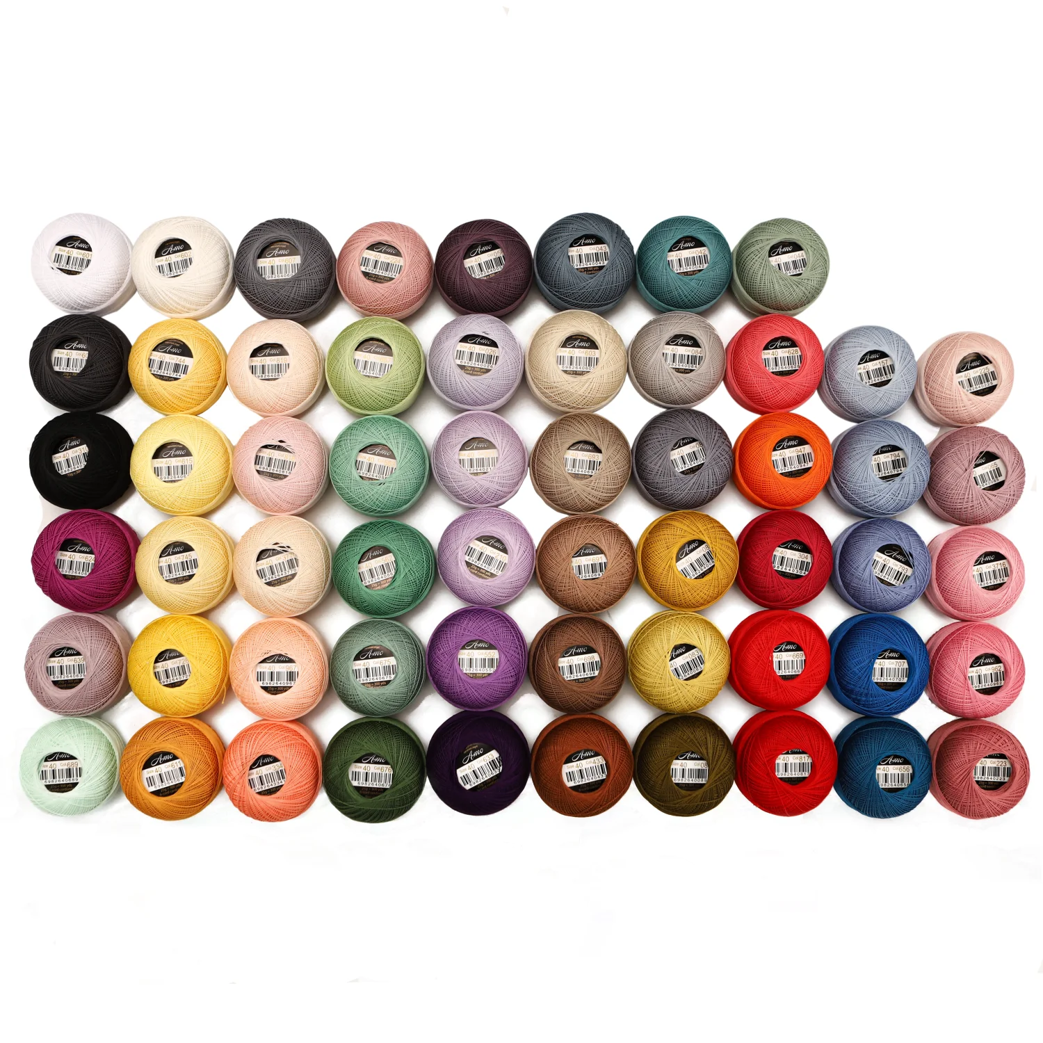 Crochet Thread Size 40 Double Mercerized Egyptian Cotton 25 Grams 300 Yards