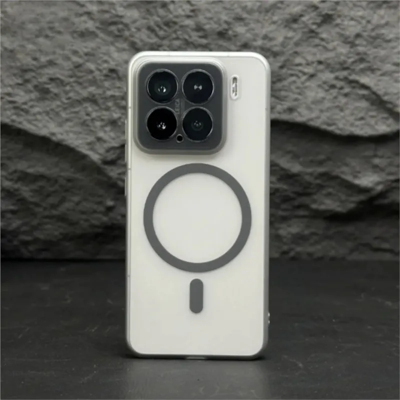Ultra Thin Matte Transparent Magnetic Phone Case with Magsafe Compatibility