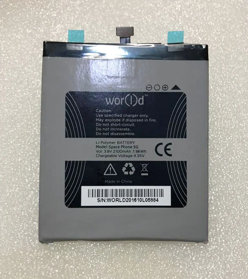 

New Original 3.8V 2100mAh 7.98Wh For World Space Phone 5G Cell Phone Battery