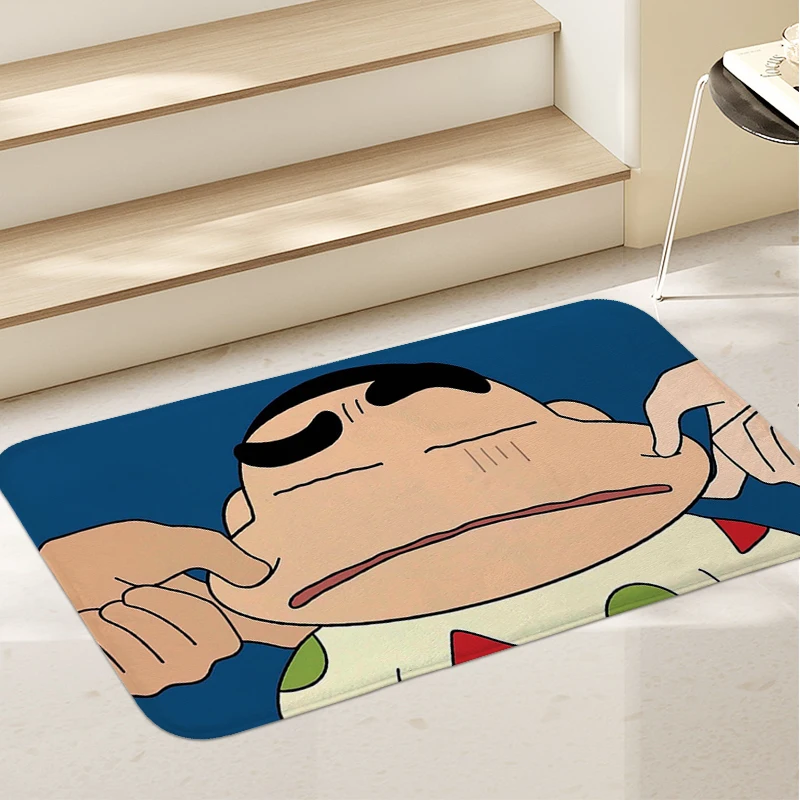 

Funny Doormat Entrance Door C-Crayons S-Shin-Chans Lovely Room Carpet Washable Non-slip Kitchen Living Rug Home Entrance Mats