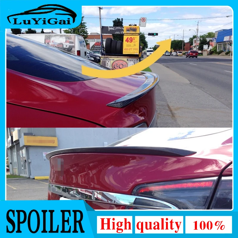 

Задний спойлер из углеродного волокна, подходит для Tesla Model S 4 Door Sedan 2012 2013 2014 2015 2016